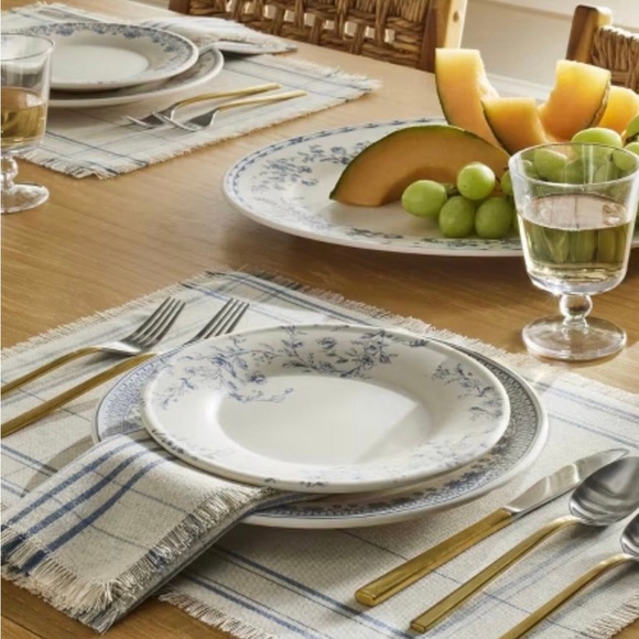 4pc 10.5" Melamine Mixed Pattern Dinner Plate Set - Threshold with Studio McGee - Picture 3 of 6